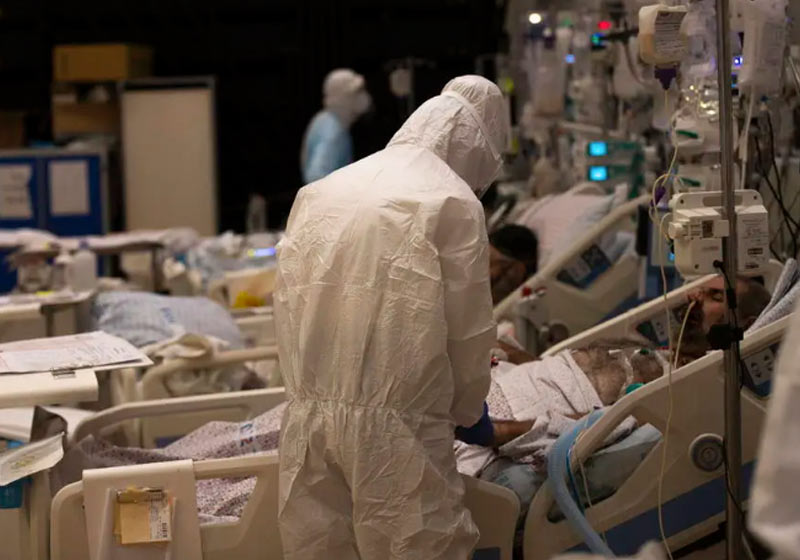 Pacientes internados em hospital - Foto: Atef Safadi / EFE/EPA