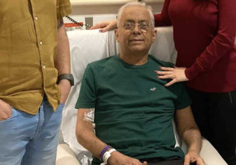 Paciente comemora com a família o sucesso do transplante de pulmão - Foto: arquivo pessoal